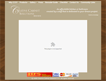 Tablet Screenshot of creative-cabinet-solutions.com